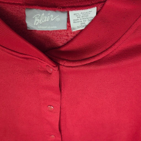 Women's Blair Red Cardigan 3XL - Picture 6 of 11